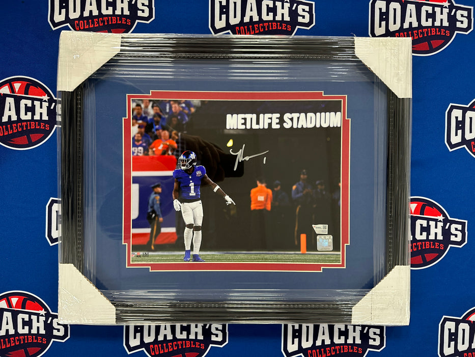 FRAMED Malik Nabers Autographed 11x14 Photo (Fanatics)