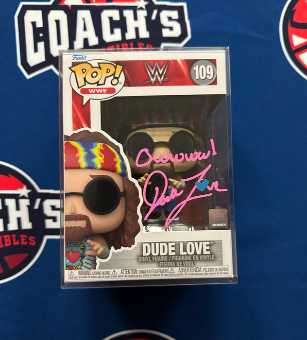 Mick Foley Autographed Dude Love Funko Pop #109 (JSA)