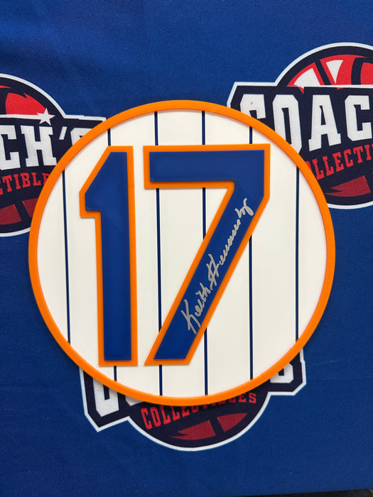 Keith Hernandez Autographed 9" Plastic Retired #18 Number Plaque (Beckett)