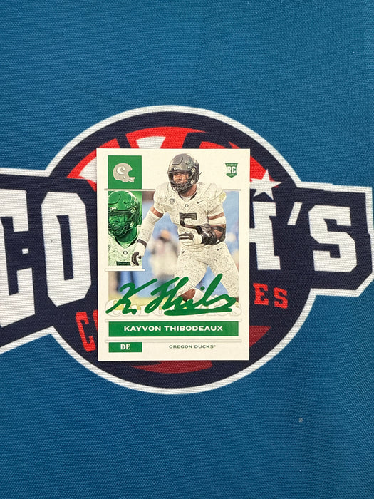 Kayvon Thibodeaux Autographed 2022 Panini Chronicles Draft Picks Rookie Card (GTP)
