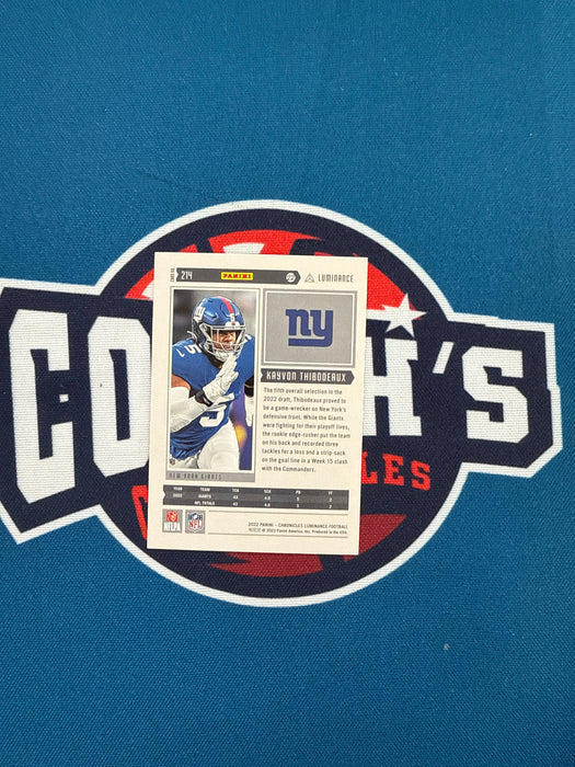 Kayvon Thibodeaux Autographed 2022 Panini Luminance Rookie Card (GTP)