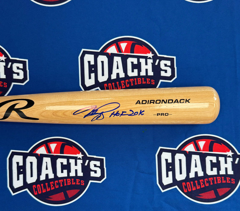 Mike Piazza Autographed Rawlings Tan Pro Model Bat w/ HOF 2016 (Fanatics)