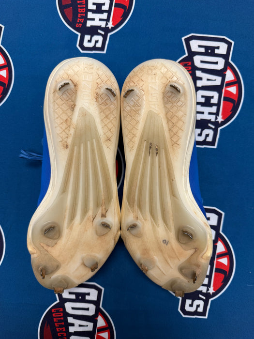 GAME USED Ronny Mauricio Autographed PAIR of Adidas Cleats w/ Game Used 2025 Inscription (JSA)