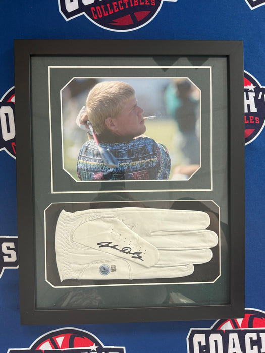 FRAMED John Daly Autographed Golf Glove w/ Photos Collage (Beckett)