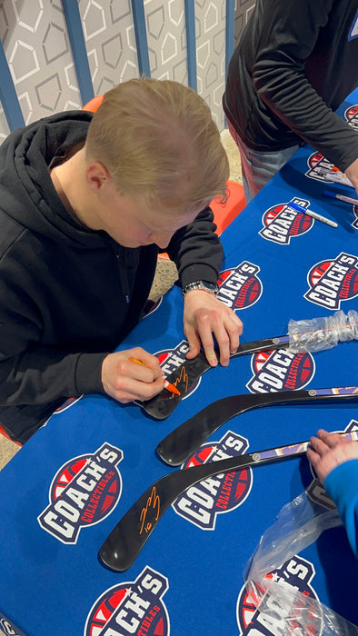 Emil Heineman Autographed NY Islanders Mini Hockey Stick (JSA)