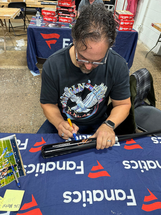 Mike Piazza Autographed Rawlings Black Pro Model Bat w/ Last to Wear 31 (Fanatics)