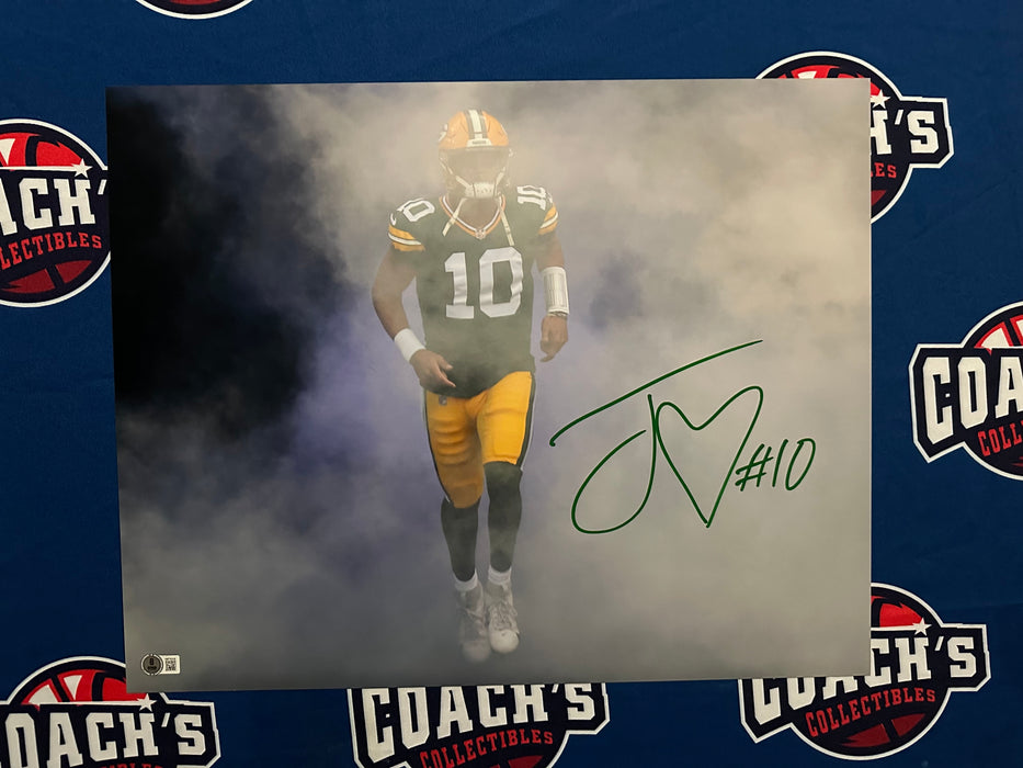 Jordan Love Autographed Green Bay Packers 16x20 Photo (Beckett)