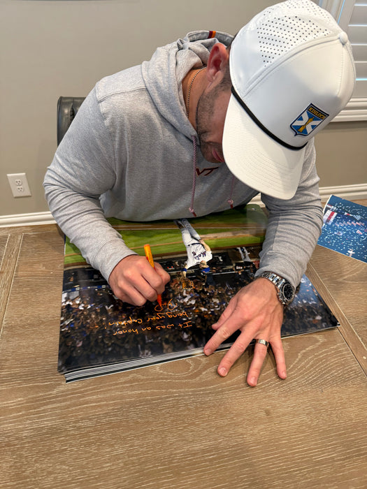 David Wright Autographed 16x20 Final Game Walk Off Photo with Inscription (JSA)