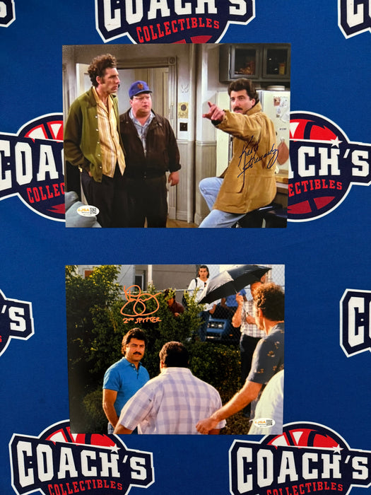 Keith Hernandez & Roger McDowell 2pc Autographed Seinfeld 8x10 "Second Spitter" Set (JSA)