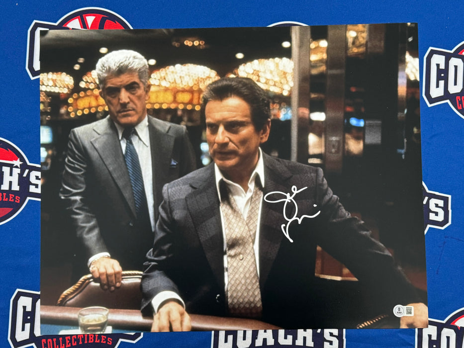 Joe Pesci Autographed 16x20 Casino Blackjack Photo (Becket)