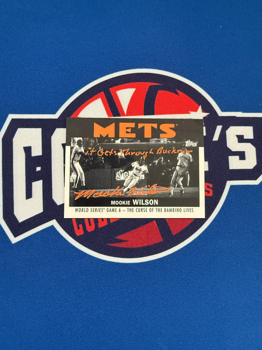 Mookie Wilson Autographed 2021 Topps Once Upon a Time in Queens Special Set Card w/ Inscr (GTP)