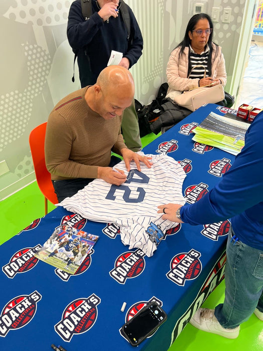 Mariano Rivera Autographed NY Yankees CUSTOM Pinstripe Jersey with Commemorative Patches (JSA)