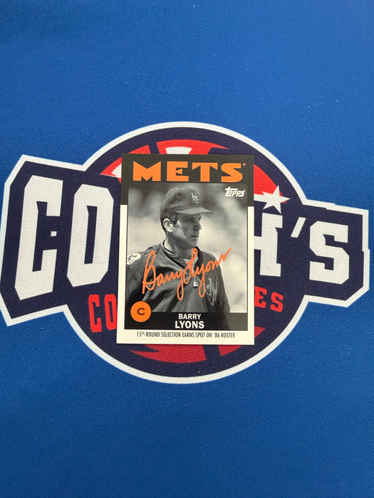 Barry Lyons Autographed 2021 Topps Once Upon a Time in Queens Special Set Card (GTP)