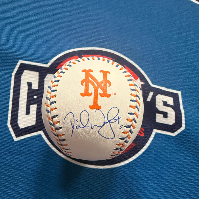 David Wright Autographed NY Mets Team Stitch Logo Baseball (JSA)