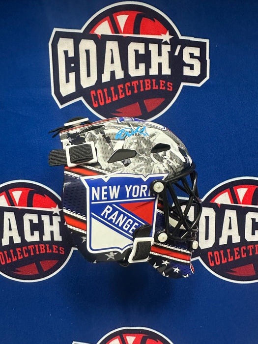 Igor Shesterkin Autographed NY Rangers Mini Goalie Mask (Fanatics)