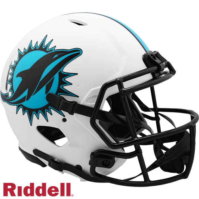 Miami Dolphins Full Size Lunar AUTHENTIC UNSIGNED Helmet