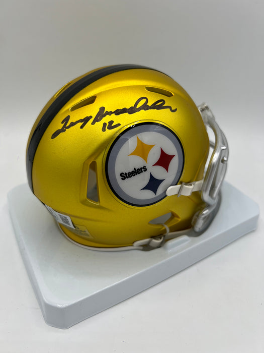 Terry Bradshaw Autographed Pittsburgh Steelers Blaze Mini Helmet (Beckett)