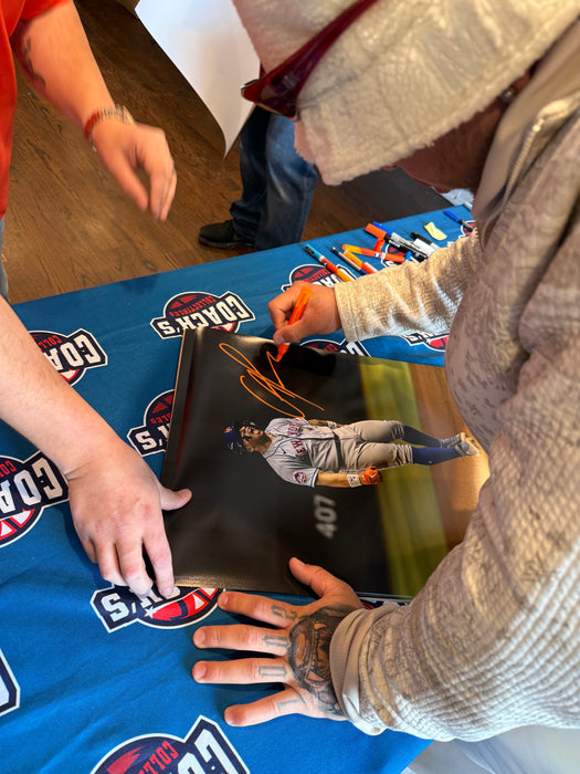 Francisco Alvarez Autographed 16x20 HR Celebration Photo (JSA)