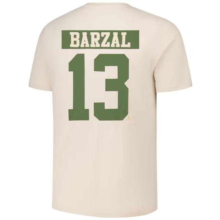 Mathew Barzal New York Islanders Levelwear 2024 NHL Military Appreciation Richmond Delta Player Name & Number T-Shirt - Khaki
