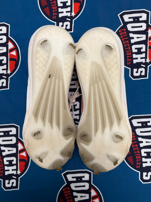 GAME USED Ronny Mauricio Autographed PAIR of Adidas Cleats w/ Game Used 2025 Inscription (JSA)