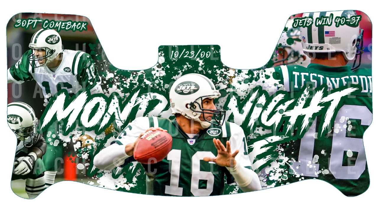 Vinny Testaverde Custom Visor for Any Full Size Riddell Helmet (Universal Fit)