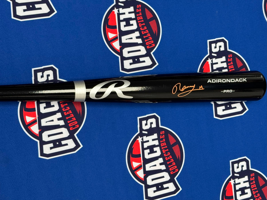 Ronny Mauricio Autographed Black Rawlings Pro Model Bat (JSA)
