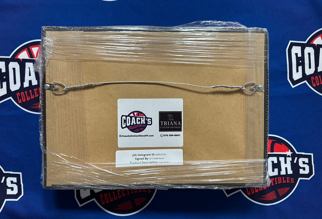 Cal Clutterbuck Autographed Puck in 13”x8” Custom Shadowbox (Fanatics)