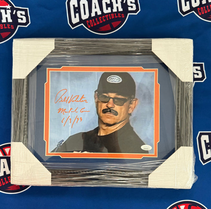 FRAMED Bobby Valentine Autographed 8x10 Photo with Mustache Game 6-9-99 Inscription (JSA)