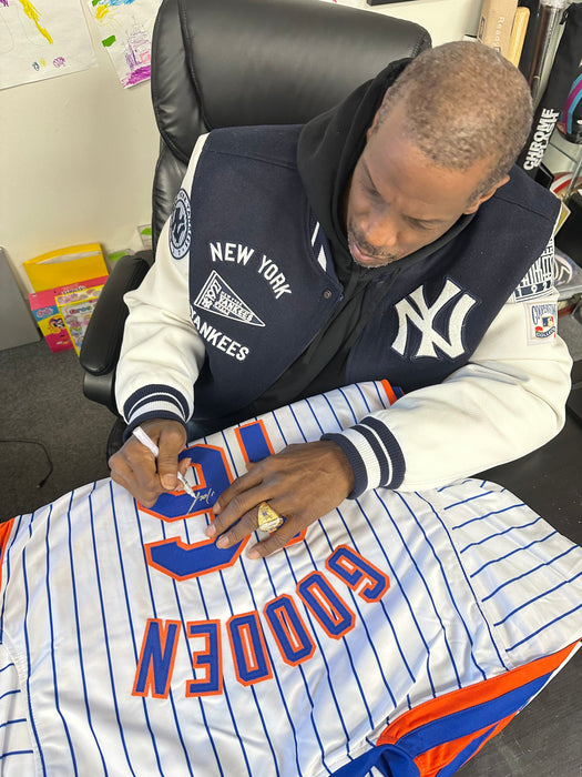 Doc Gooden Autographed CUSTOM NY Mets Jersey with #16 Retired 4/14/24 Inscr (JSA)