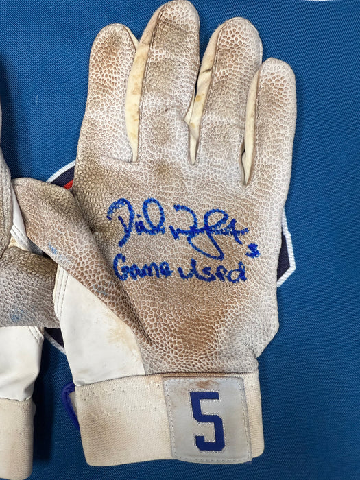 GAME USED David Wright Autographed PAIR of Nike Batting Gloves w/ Game Used Inscription (Beckett)