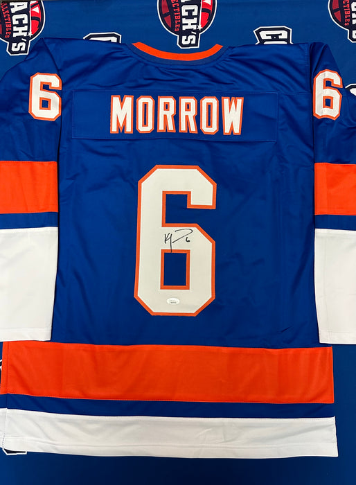 Ken Morrow Autographed NY Islanders CUSTOM Blue Jersey (JSA)