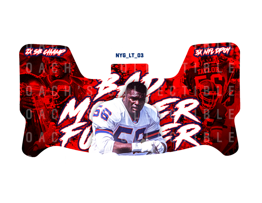 Lawrence Taylor Custom Visor for Any Full Size Riddell Helmet (Universal Fit)