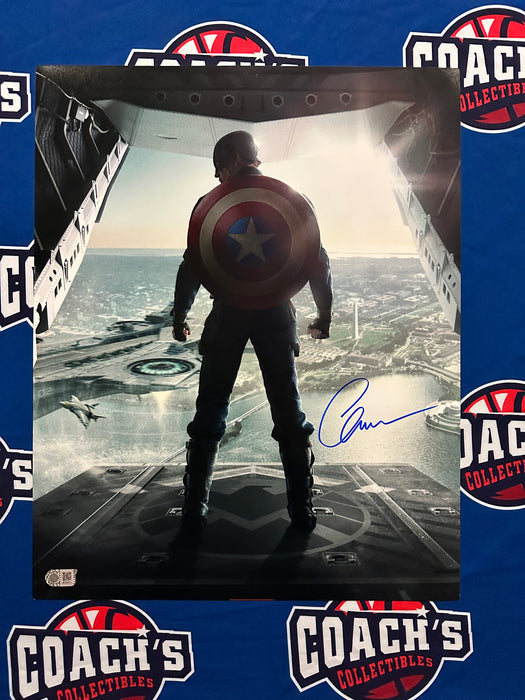 Chris Evans Autographed Captain America 16x20 Photo (SWAU)