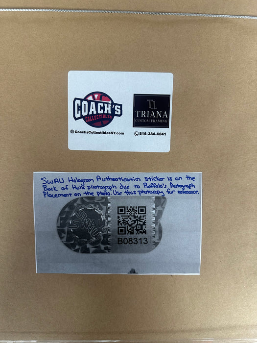 FRAMED Chris Hemsworth (Thor) & Mark Ruffalo (Hulk) Dual Autographed 8x10 Photos (SWAU)