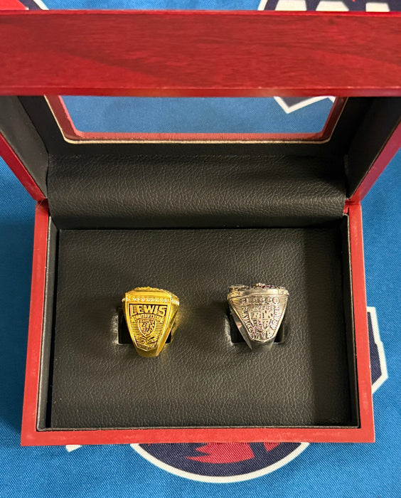 Baltimore Ravens 2pc Super Bowl Replica Ring Set w/ Display Box