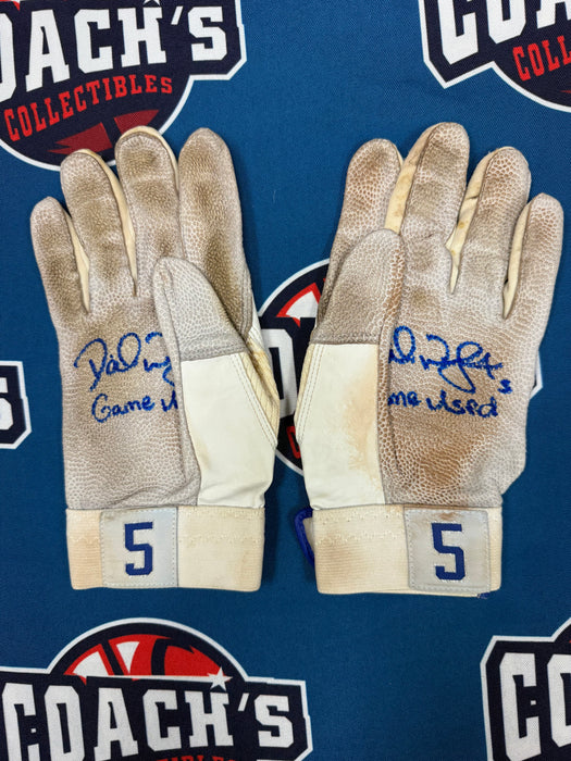 GAME USED David Wright Autographed PAIR of Nike Batting Gloves w/ Game Used Inscription (Beckett)