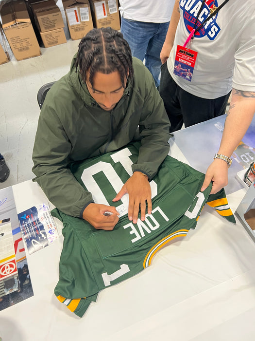 Jordan Love Autographed Green Bay Packers CUSTOM Home Jersey (Beckett)