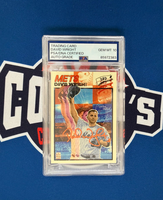 David Wright Autographed Topps Project 70 Final Game Wave Card Gem 10 Auto (PSA SLAB)