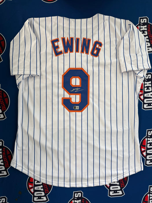 AJ Ewing Autographed NY Mets CUSTOM Pinstripe Jersey (JSA)