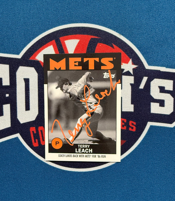Terry Leach Autographed 2021 Topps Once Upon a Time in Queens Special Set Card (GTP)