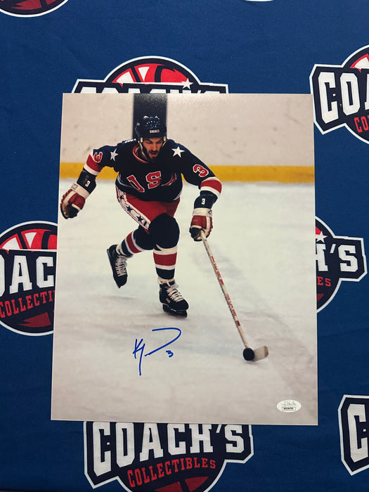 Ken Morrow Autographed 11x14 USA Hockey Photo (JSA)