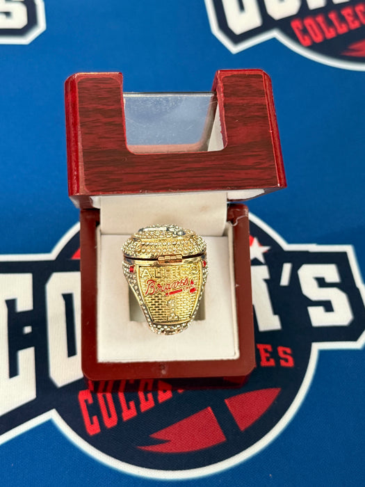 Atlanta Braves 2021 Replica World Series Ring w/ Display Box