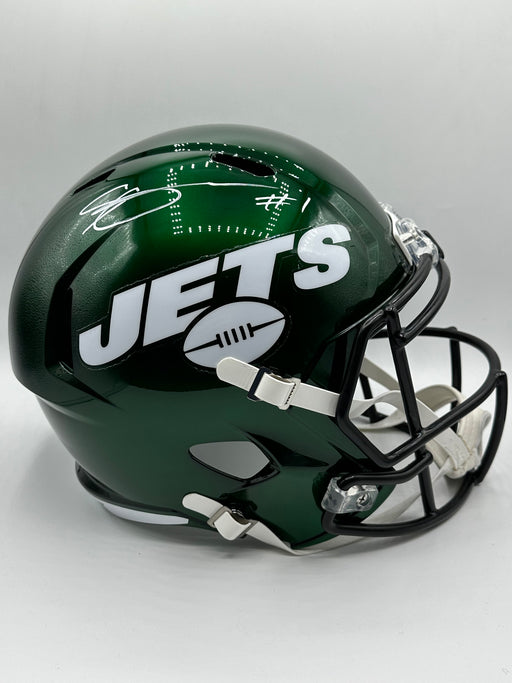 Sauce Gardner Autographed NY Jets Speed Replica Helmet (Beckett) — Coach's Collectibles Sauce Gardner Autographed NY Jets Speed Replica Helmet (Beckett) — Coach's Collectibles