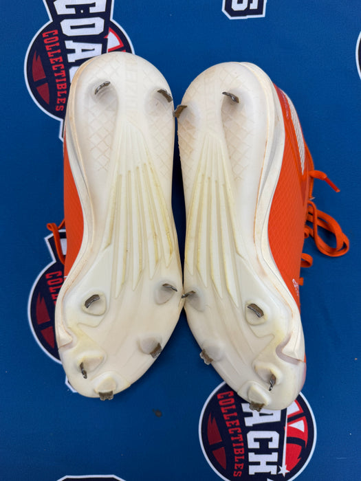 GAME USED Ronny Mauricio Autographed PAIR of Adidas Cleats w/ Game Used 2025 Inscription (JSA)