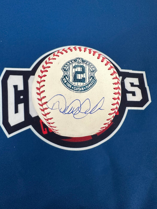 Derek Jeter Autographed Retirement Logo Baseball (MLB)