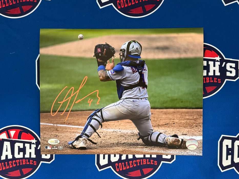 Francisco Alvarez Autographed 11x14 Catching Photo (JSA)