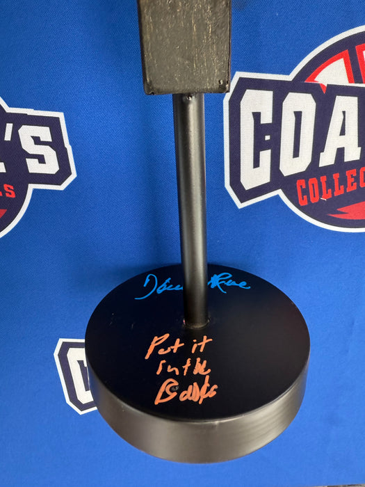 Howie Autographed 15” Vintage Mini Broadcaster Microphones w/ Put it in the Books (JSA)