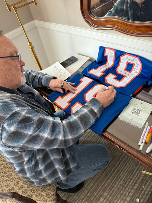 Bryan Trottier Autographed CUSTOM NY Islanders Jersey w/ Multiple Inscriptions (JSA)