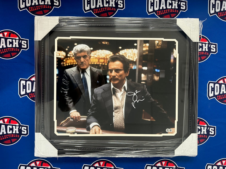 FRAMED Joe Pesci Autographed 16x20 Casino Blackjack Photo (Becket)