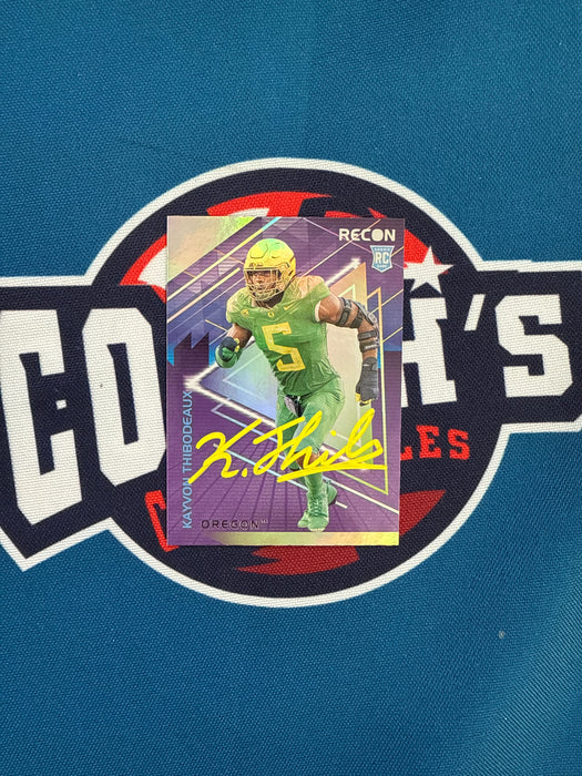 Kayvon Thibodeaux Autographed 2022 Panini Chronicles Recon Draft Picks Rookie Card (GTP)